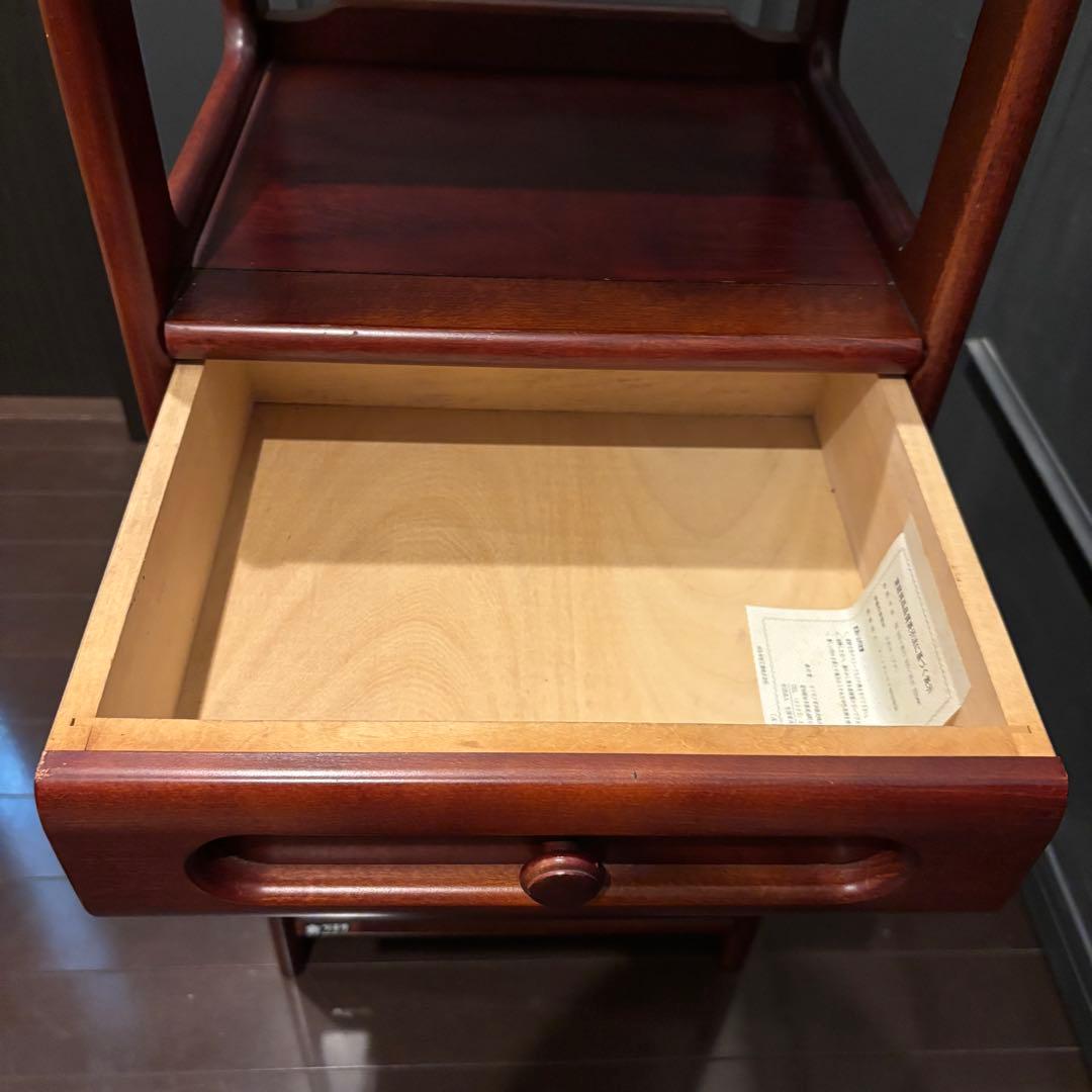 karimoku カリモク　電話台 FAX台　サイドチェスト　レトロ　花台