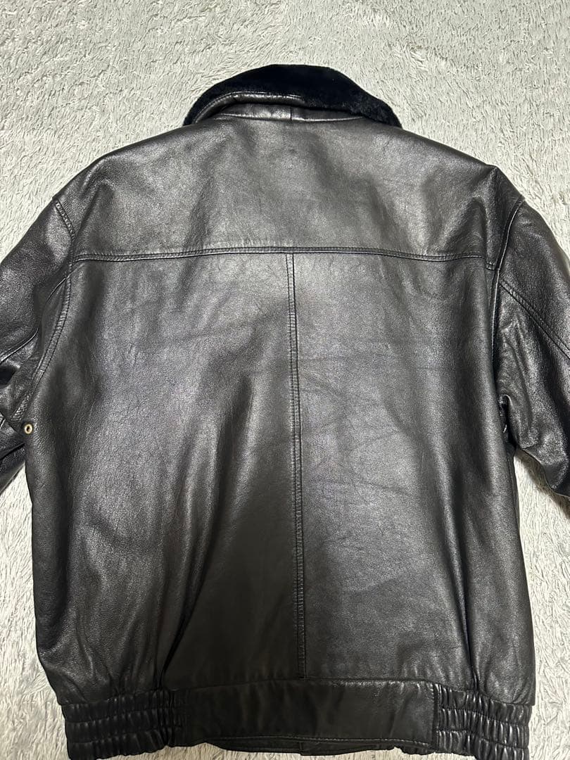 梵*丸様 VOLCANO G-1 BOA-COLLAR SHEEP レザージャケ