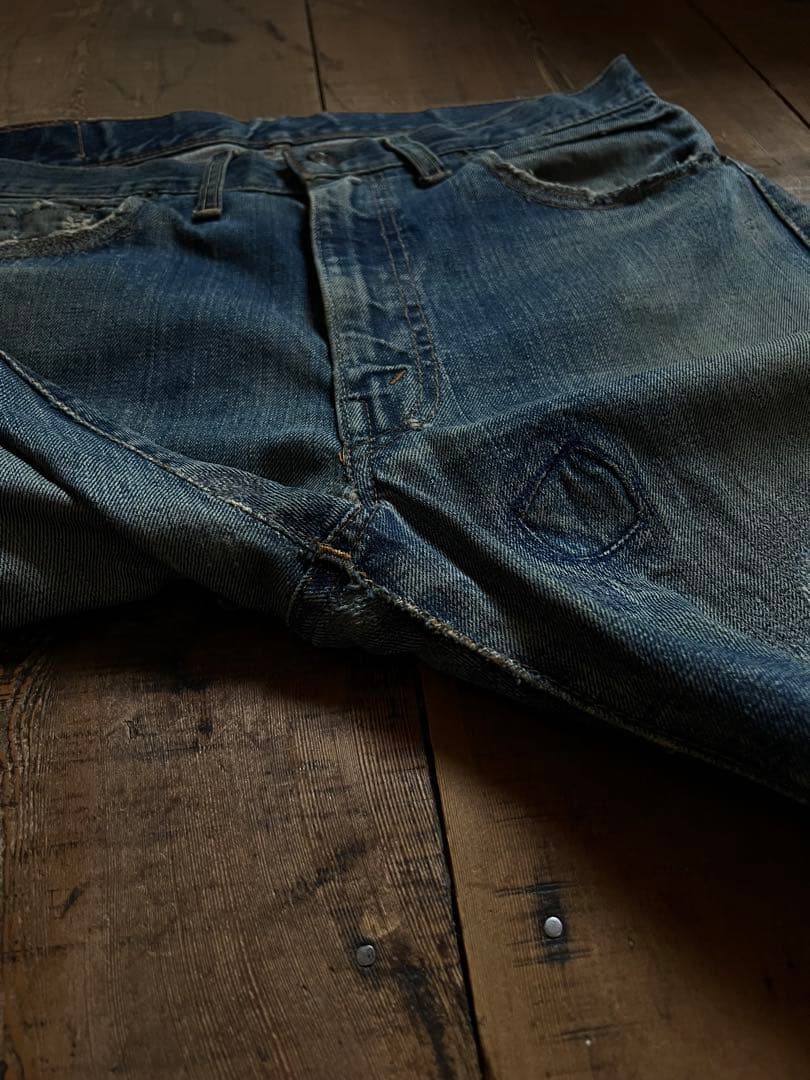 ゴ*ウ様 60s levi's 505 BIGE 赤耳　希少ボタン裏刻印16