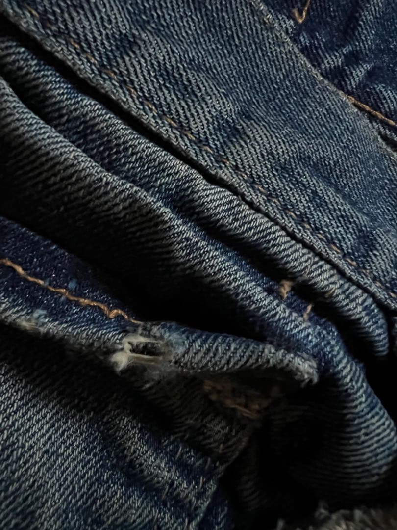 ゴ*ウ様 60s levi's 505 BIGE 赤耳　希少ボタン裏刻印16