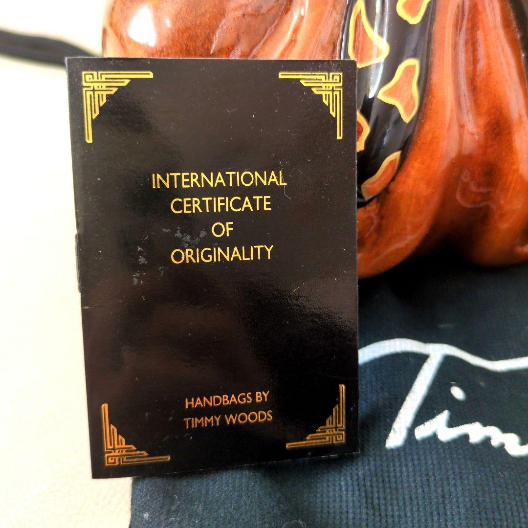 TIMMY WOODS ティミーウッズ リボン型 ショルダー ポシェット 木製