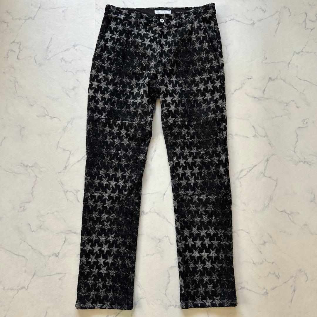 マークアンドロナ セットアップ フリースジャケット パンツ 総柄 星