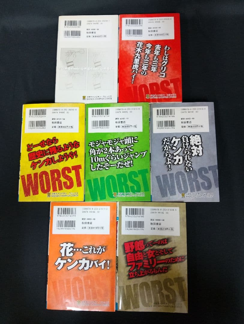 【全巻初版・関連本付】WORST ワースト 全33巻 完結セット 高橋ヒロシ