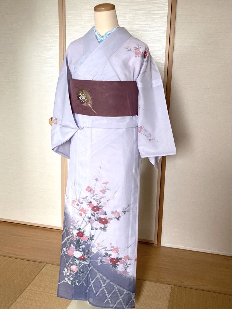 美品　洗える夏着物