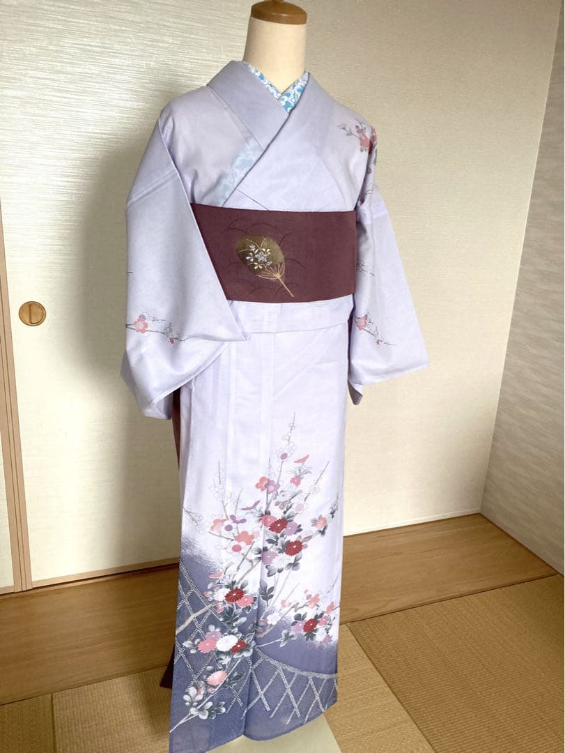 美品　洗える夏着物