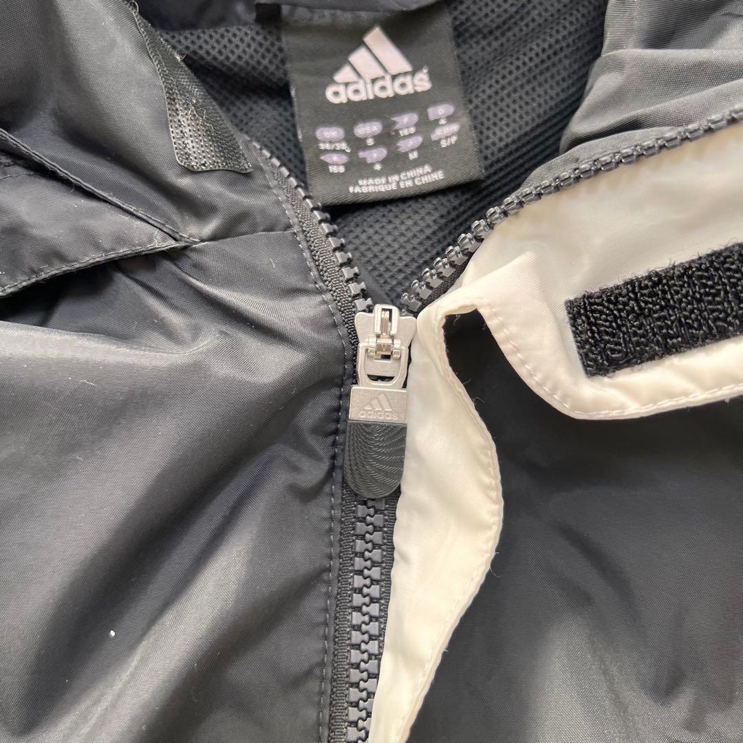 00s adidas レアルマドリード　ナイロンジャケット　短丈　ドローコードL