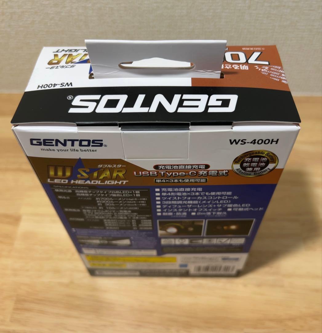 LEDヘッドライト 700ルーメン GENYOS (新品、未開封、送料込)
