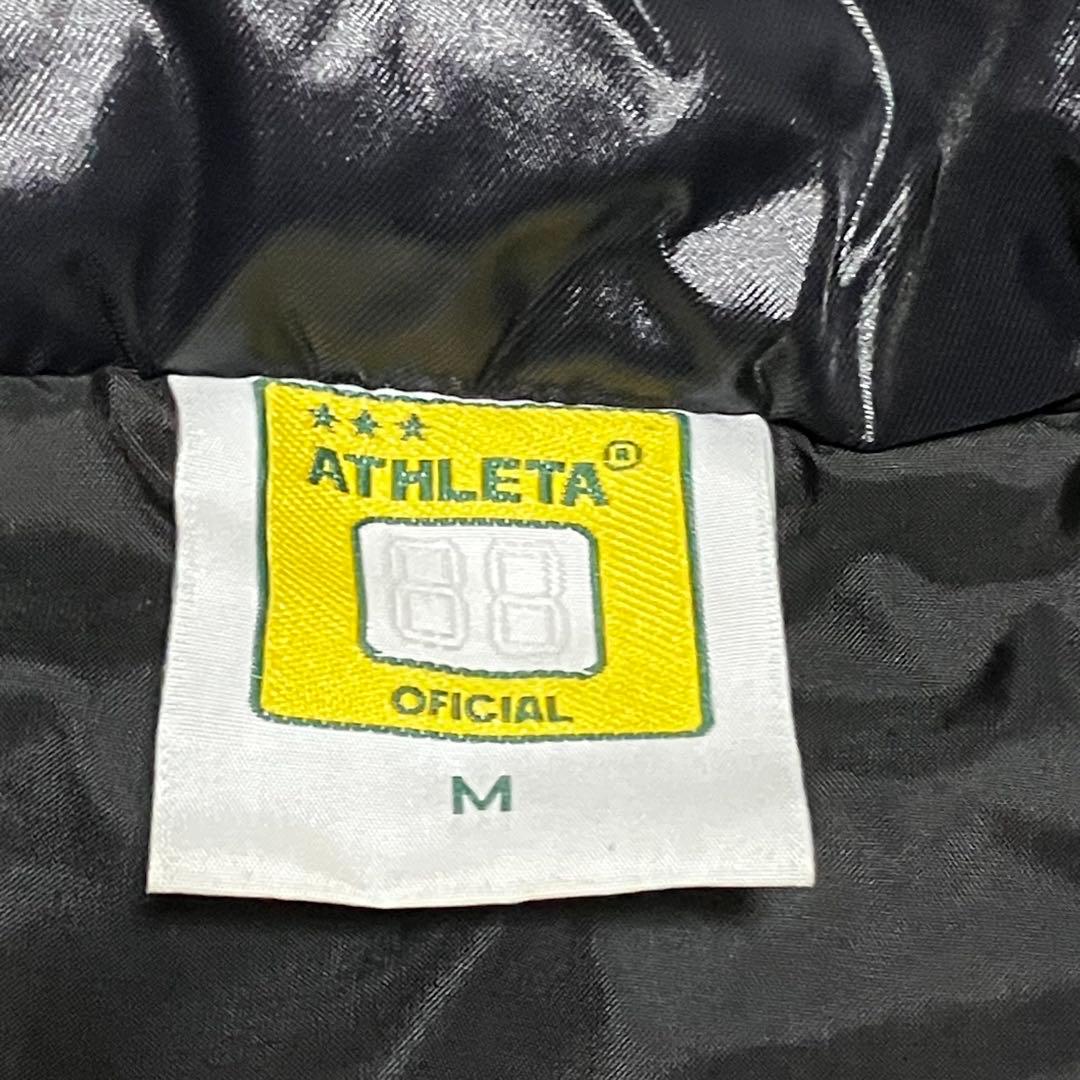 ATHLETA アスレタ ベンチコート M ブラック ロング丈 ポリエステル