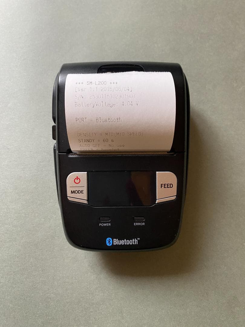スター精密モバイルプリンター　SM-L200　ロール紙７個付き