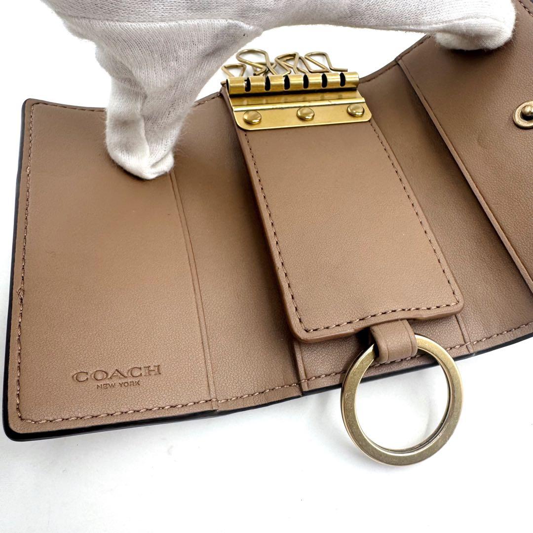 ✨極美品✨COACH エッセンシャル ホース 6連 キーケース アンド リング