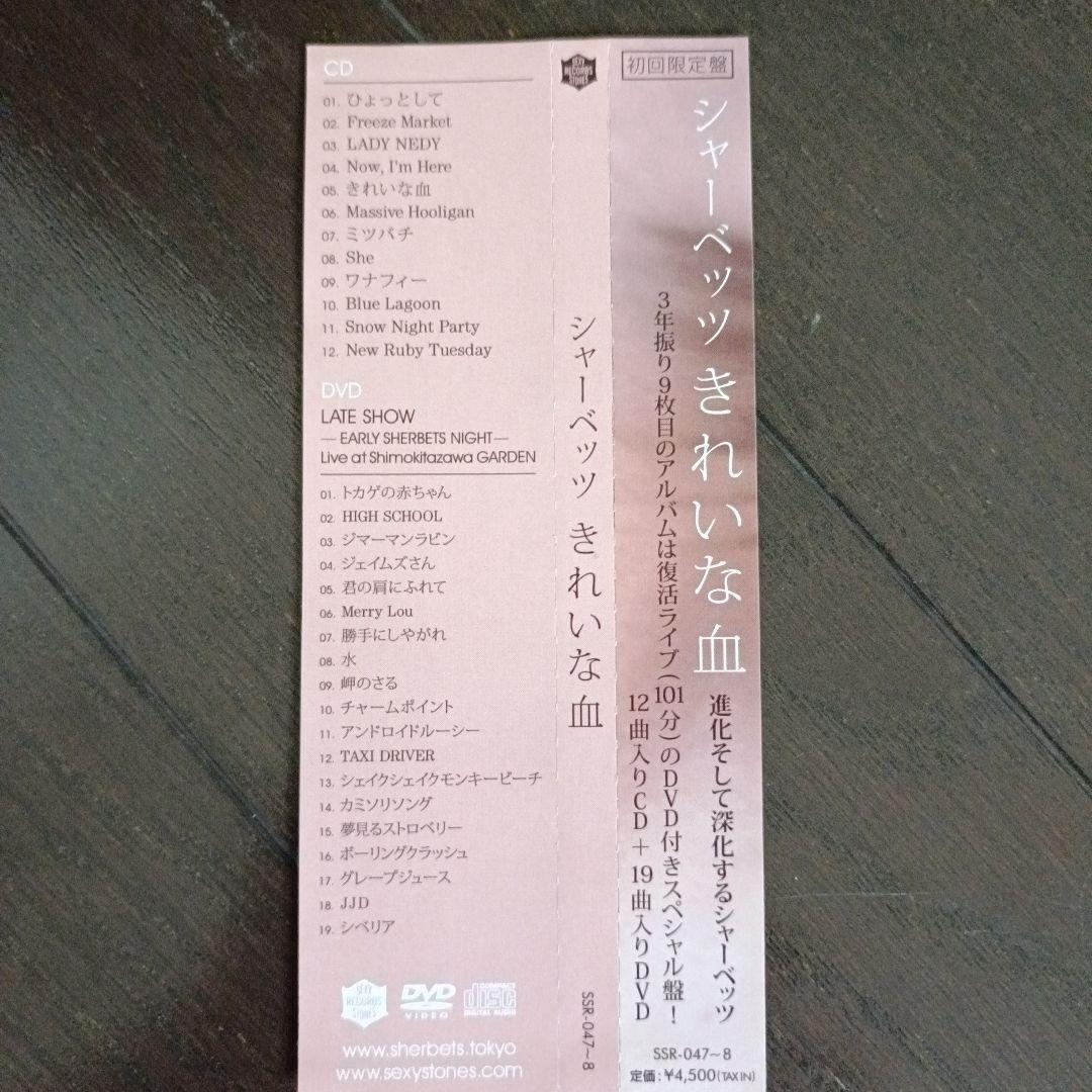 SHERBETS「きれいな血」初回限定盤（CD+DVD）美品