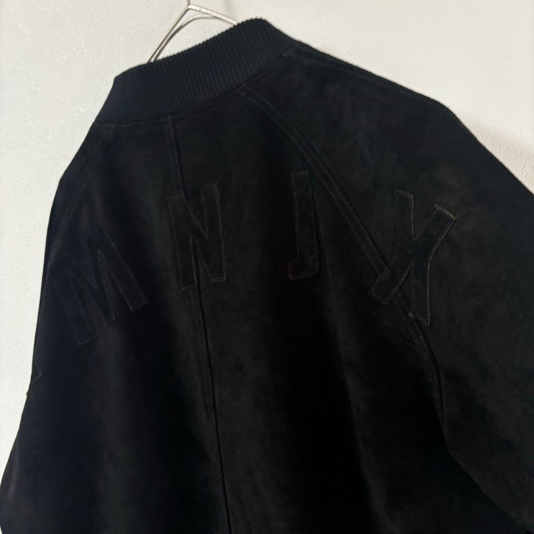 平本蓮着用✨amnjx RIZIN レザージャケット　牛革　MA-1 　L 黒