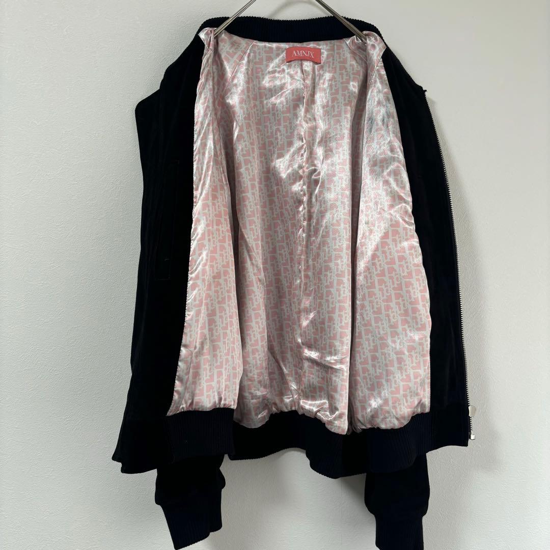 平本蓮着用✨amnjx RIZIN レザージャケット　牛革　MA-1 　L 黒