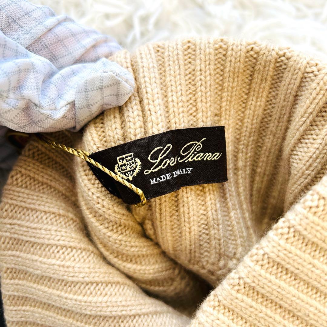 Loro Piana×BURBERRY ニット帽 カシミヤ×ブルーフォックス