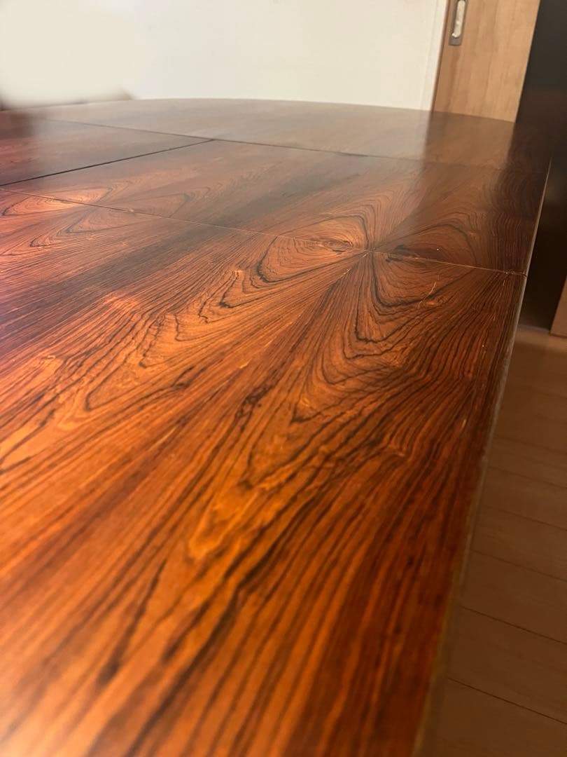 北欧　ビンテージ　デンマーク製　ローズウッド　エクステンションテーブル