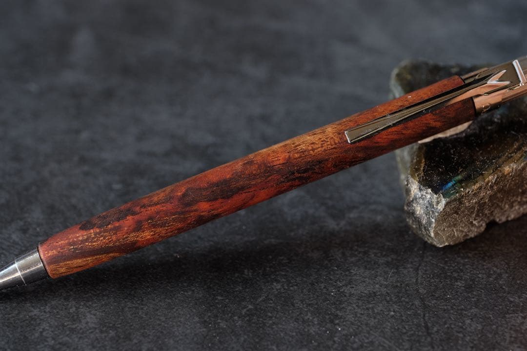 PG5木軸カスタム0227　高村杢工房 製図用シャープペンシル　マホガニー瘤