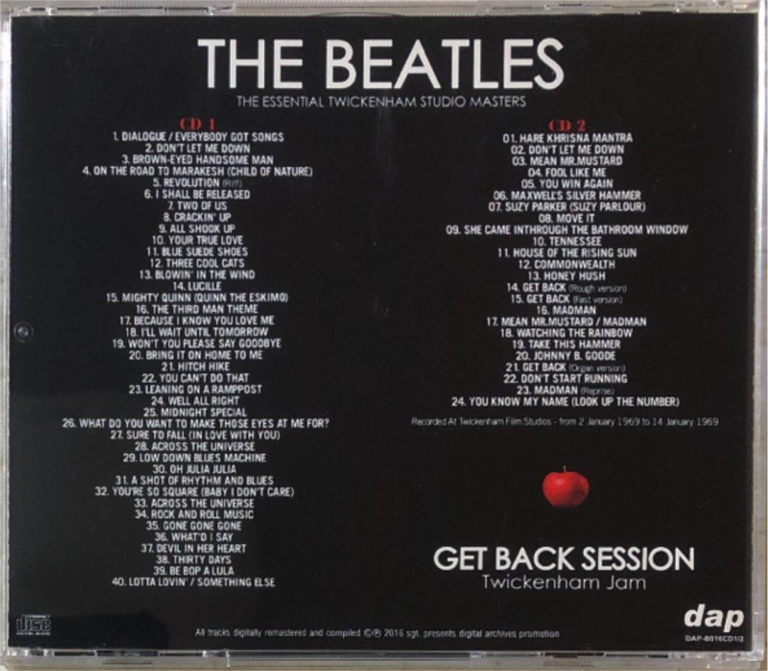 白＆黒！ 4CDセット！The Beatles/Get Back Session