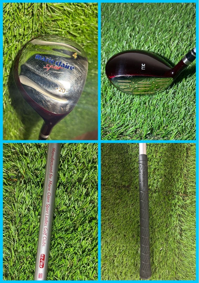 marie claire マリクレール ゴルフセット 8本 キャディバッグ付