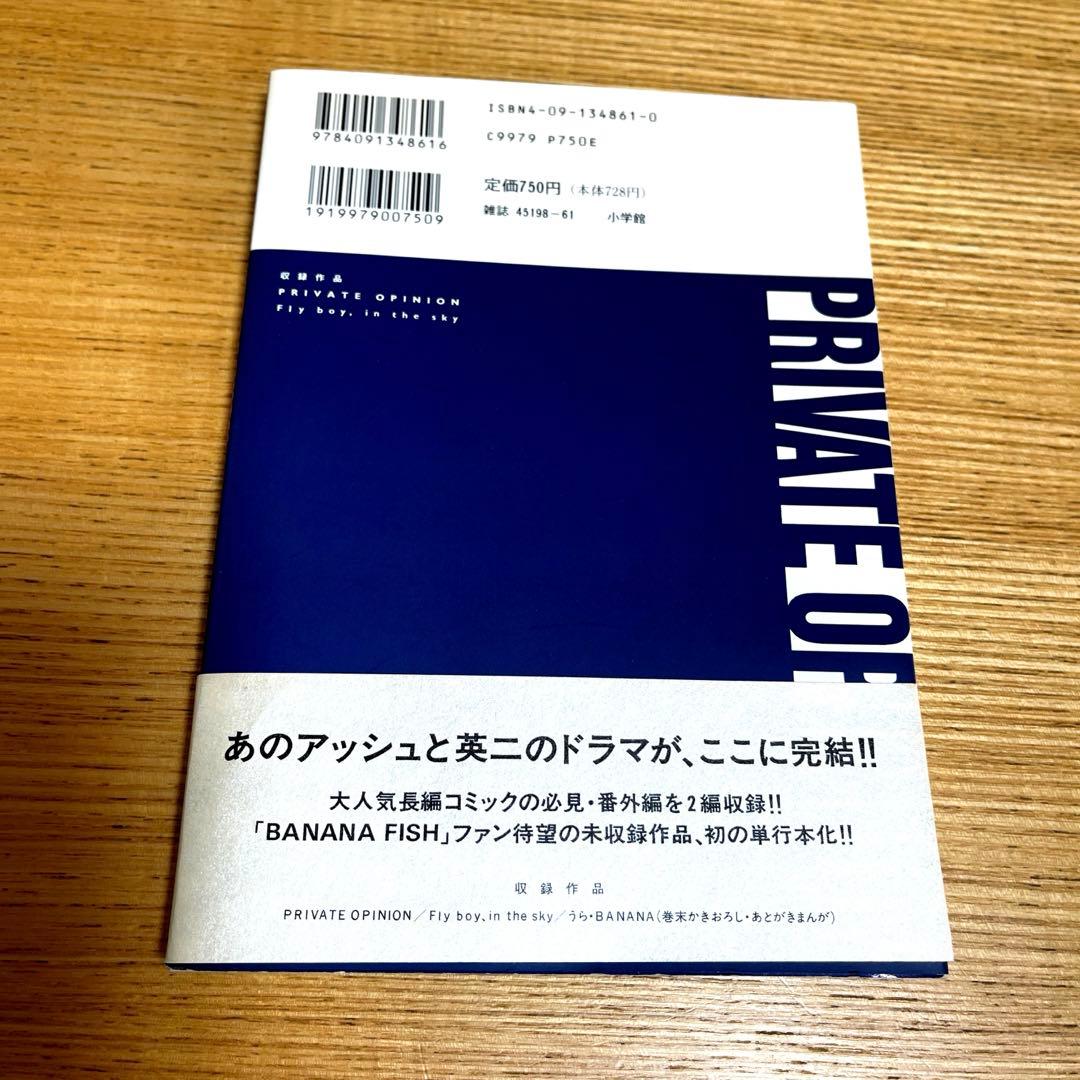 BANANA FISH 全19巻 PRIVATE OPINION(番外編)と画集