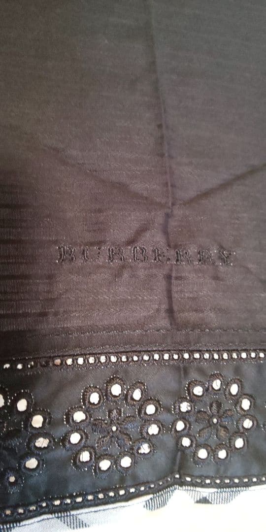 バーバリー 日傘 晴雨兼用 折りたたみ 傘 黒 ブラック UV