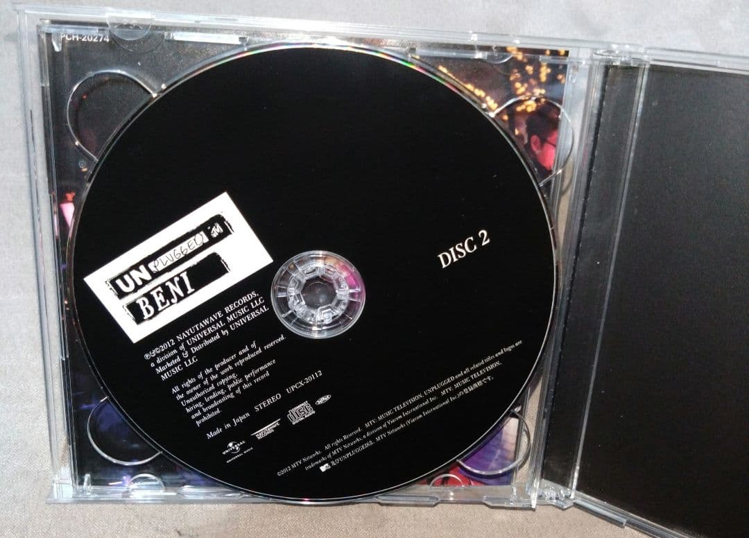 MTV UNPLUGGED BENI CD•DVD