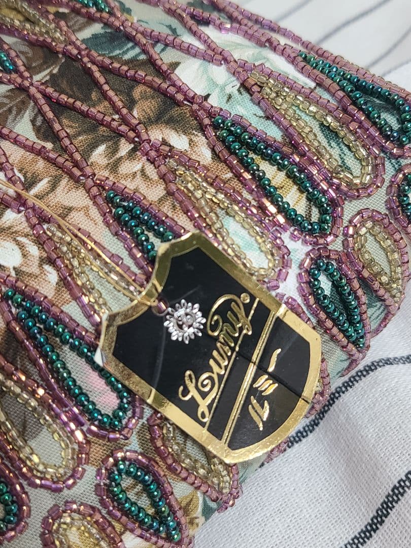 皇室御用達 ルミーはしもと ビーズバッグ パーティーバッグ クラッチバッグ