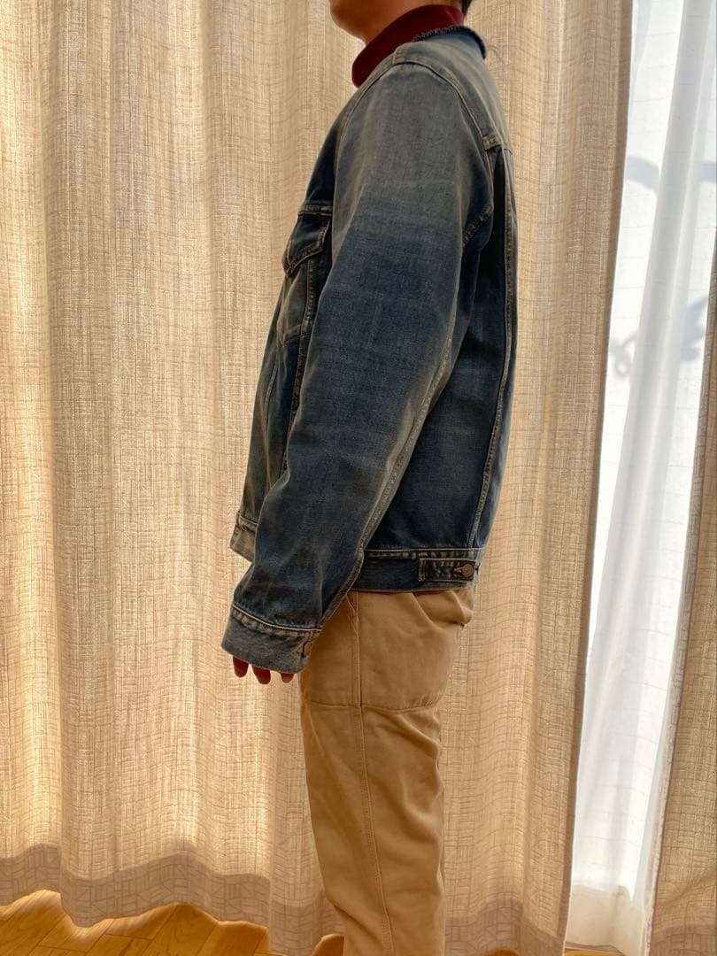 メゾンマルジェラ　ノーカラーデニムジャケット　　サイズ50