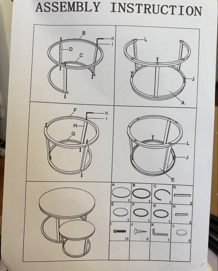 新品❤️ ネストテーブル 大理石調 70cm 50cm センターテーブル 新生活
