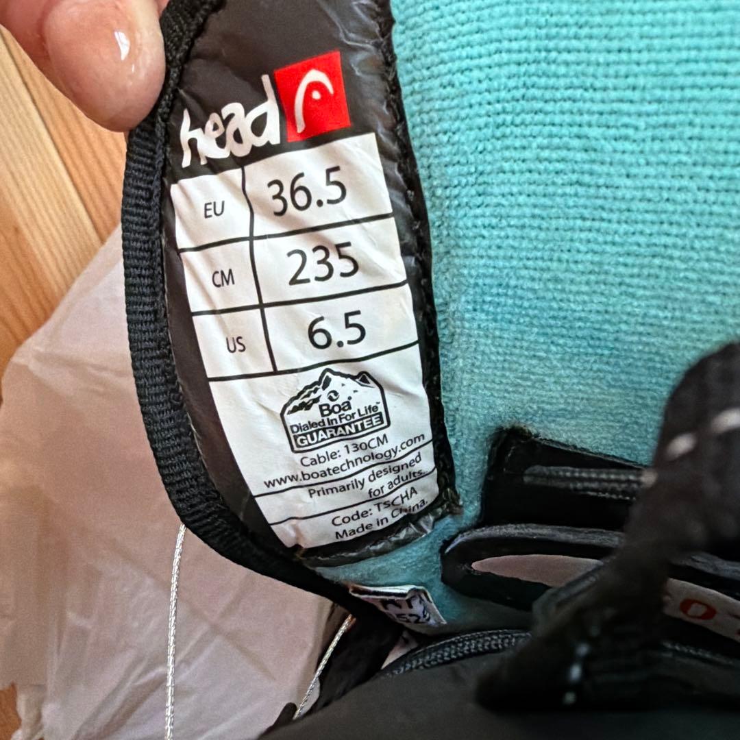 HEAD スノーボードブーツ BOAダイアル式 システム ブラック 23.5cm