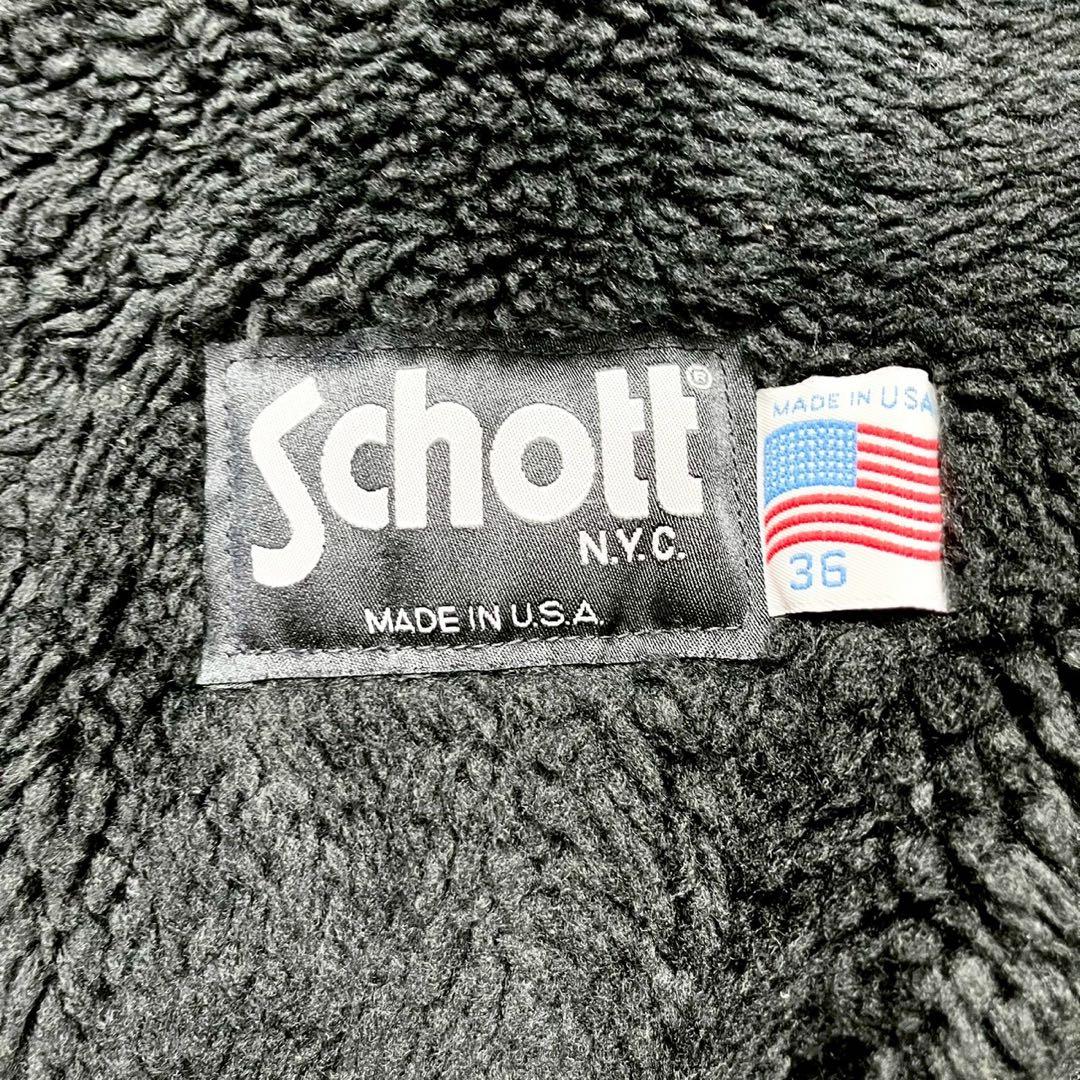 ◆入手困難/2way◆SCHOTT 642VS シングルライダース 赤茶 36