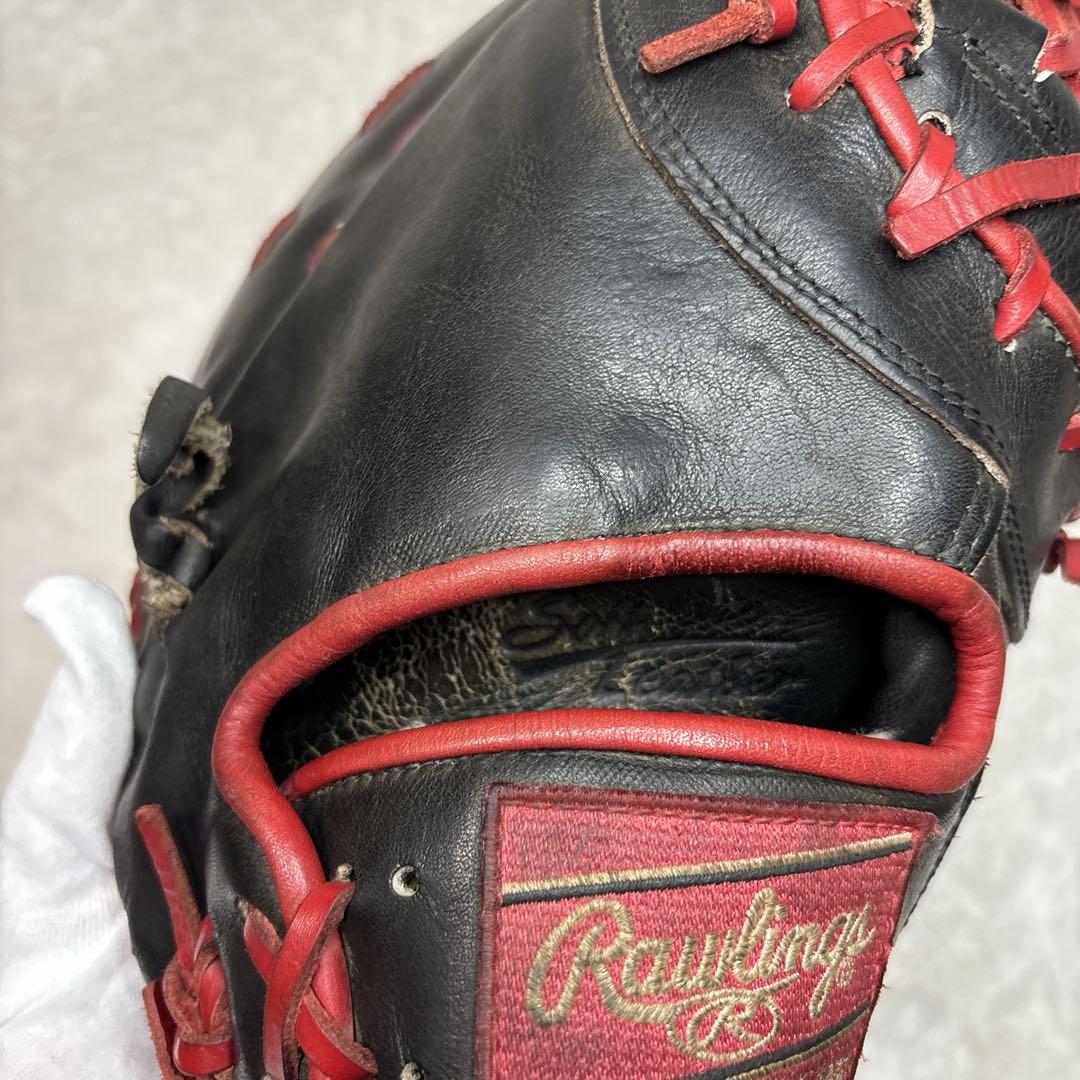Rawlings 軟式用　ファーストミット　プロモデル　USA グローブ　黒　赤