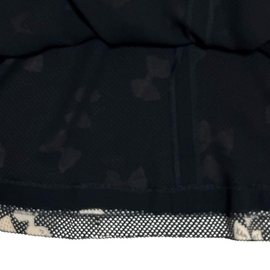 KANEKO ISAO ロングワンピース ブラック たくし上げ リボン ドット