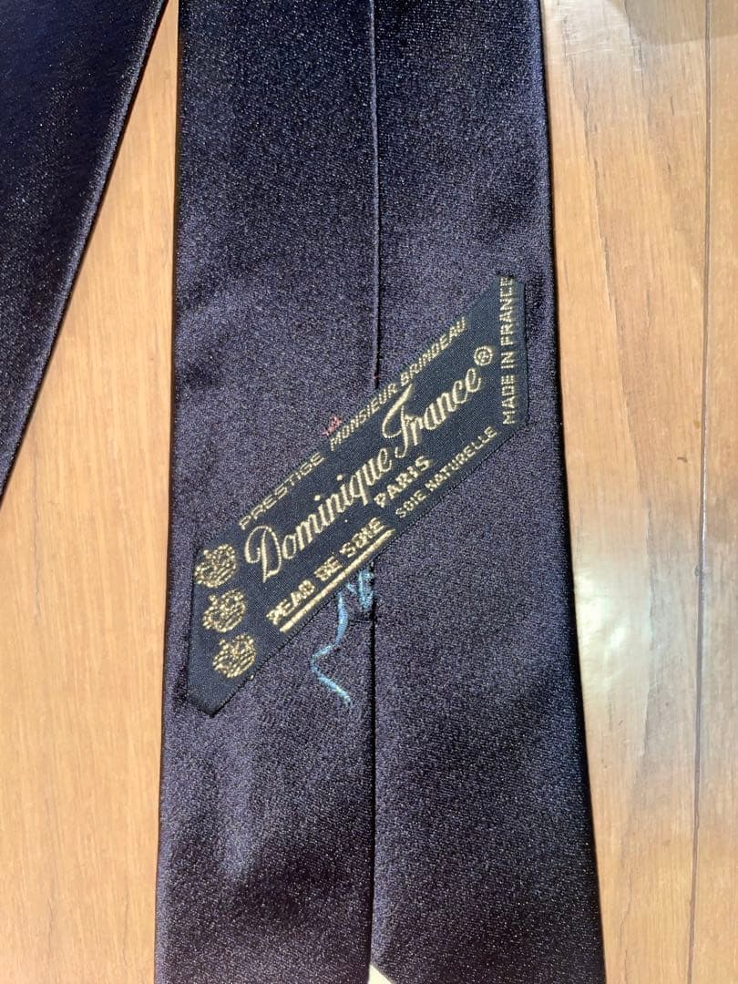 【✨新品未使用✨】Dominique France 刺繍入り ネイビーブラック