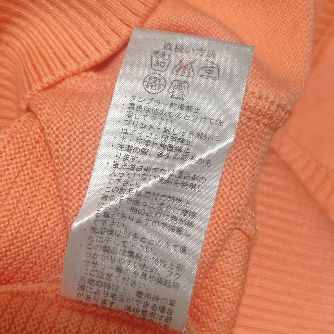 未使用タグ付きZOY ゾーイ ニットベスト メンズS 1ゴルフウェア オレンジ