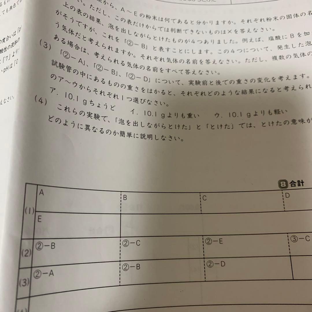 SAPIX6年理科デイリーウィークリー春期GS夏期資料コアプラス記述の総復習他