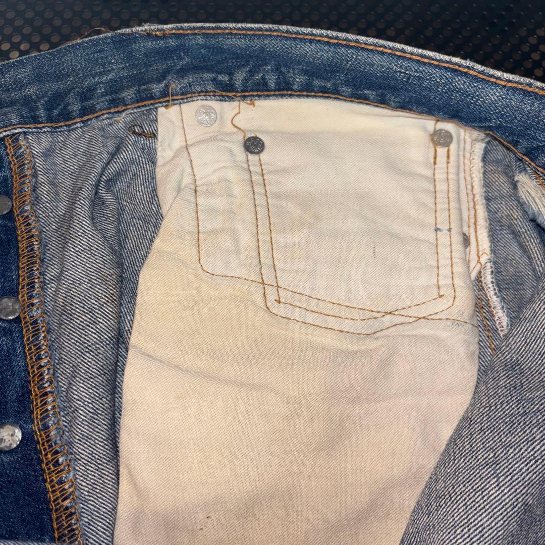 宇*宙様 Levi's 501xx BIG E 66前期 デニムパンツ ダメージ