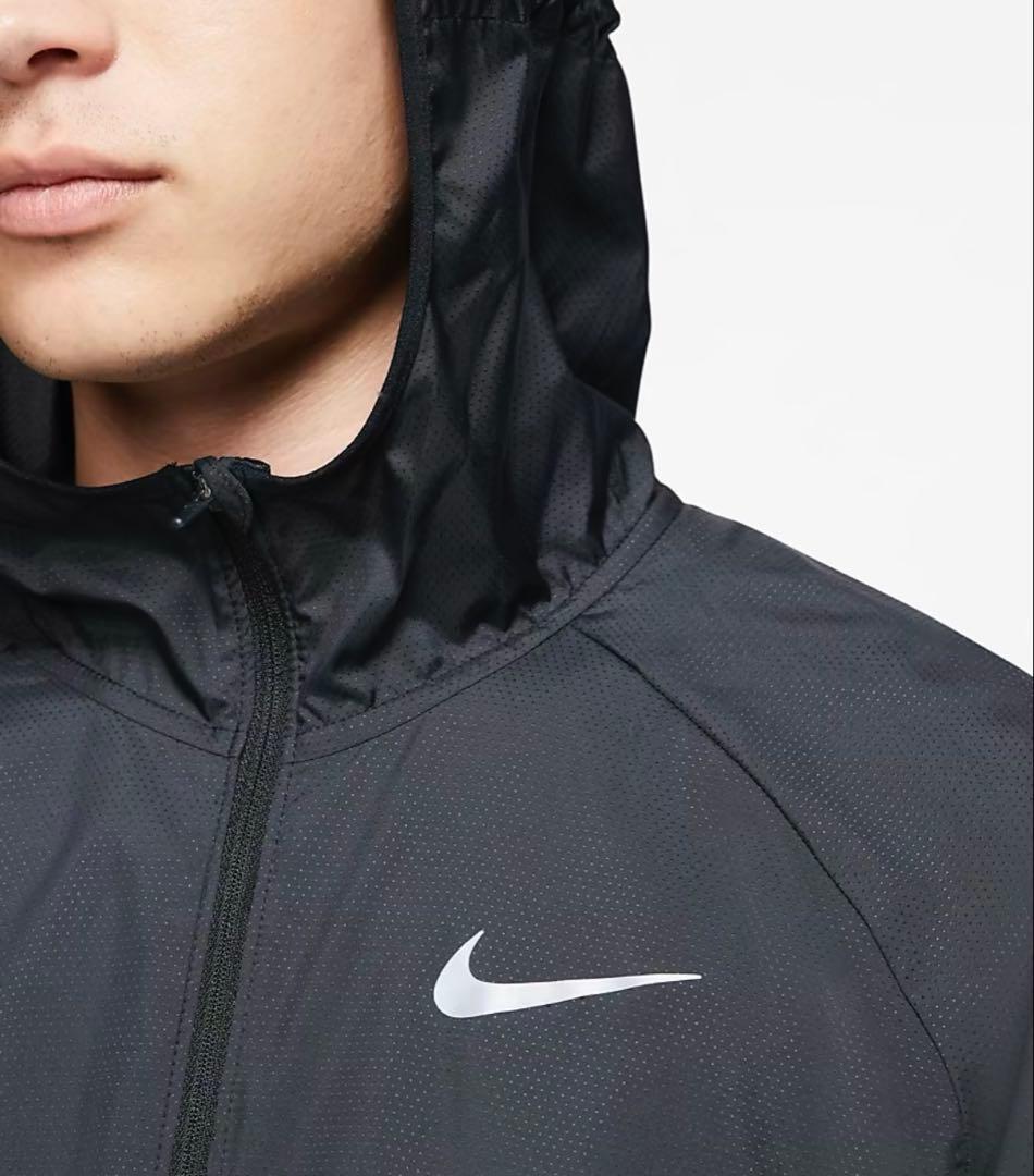 Nike フルジップ フード付きジャケット ブラック