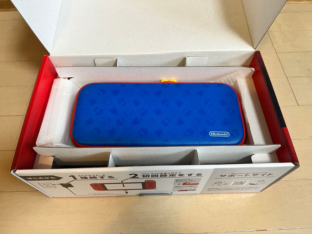 【限定カラー・SDカード付】Nintendo Switch マリオレッド×ブルー