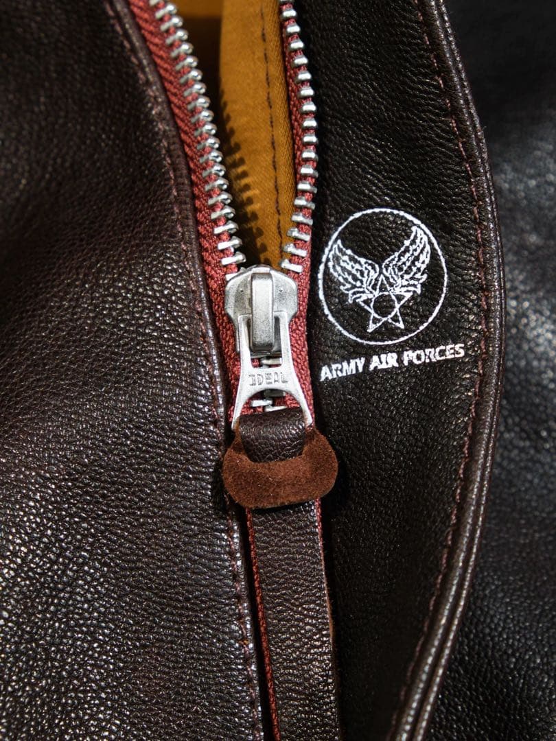 REALSIMONS18775A-2フライトジャケットゴートスキンIDEAL(M