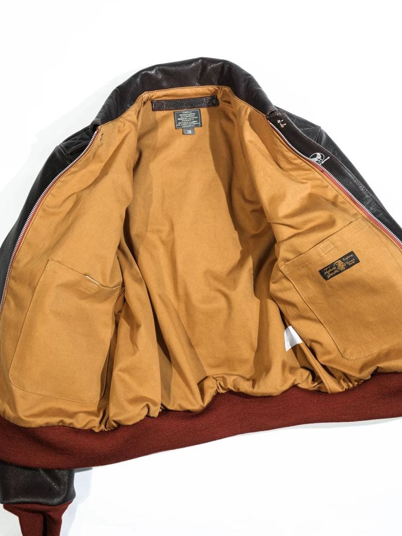 REALSIMONS18775A-2フライトジャケットゴートスキンIDEAL(M