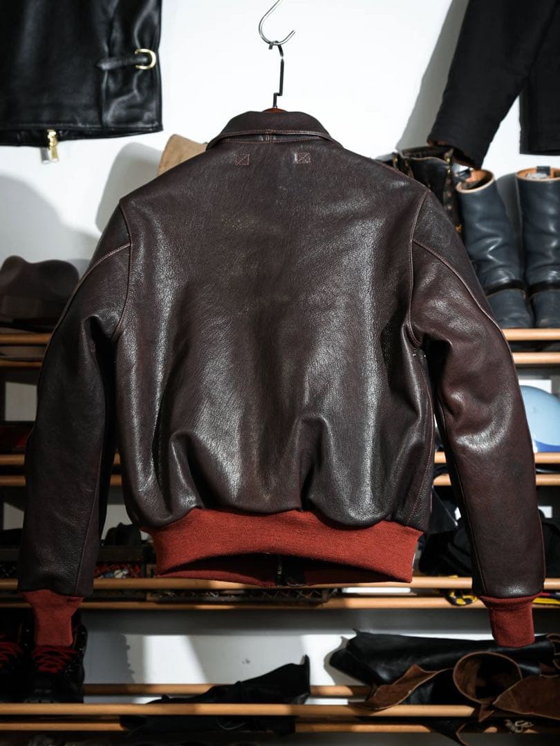 REALSIMONS18775A-2フライトジャケットゴートスキンIDEAL(M