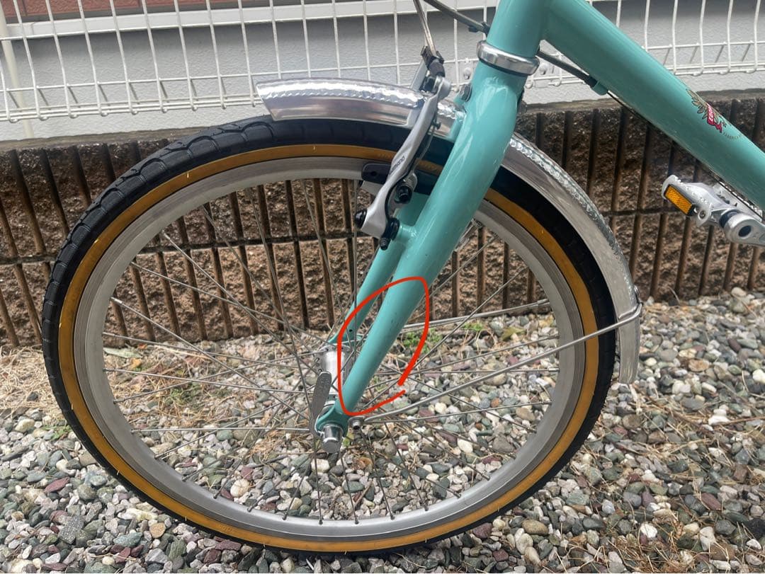 ビアンキ　 レプレ　ミニベロ7 451 20インチ　タチ新品交換予定。