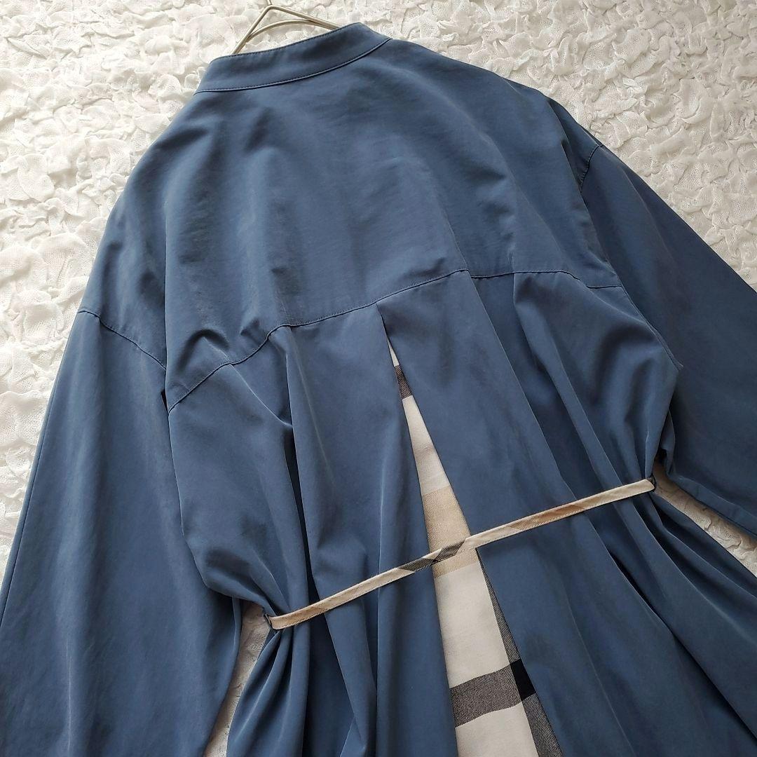 CB クレストブリッジ【M】シャツワンピース チェック バックデザイン