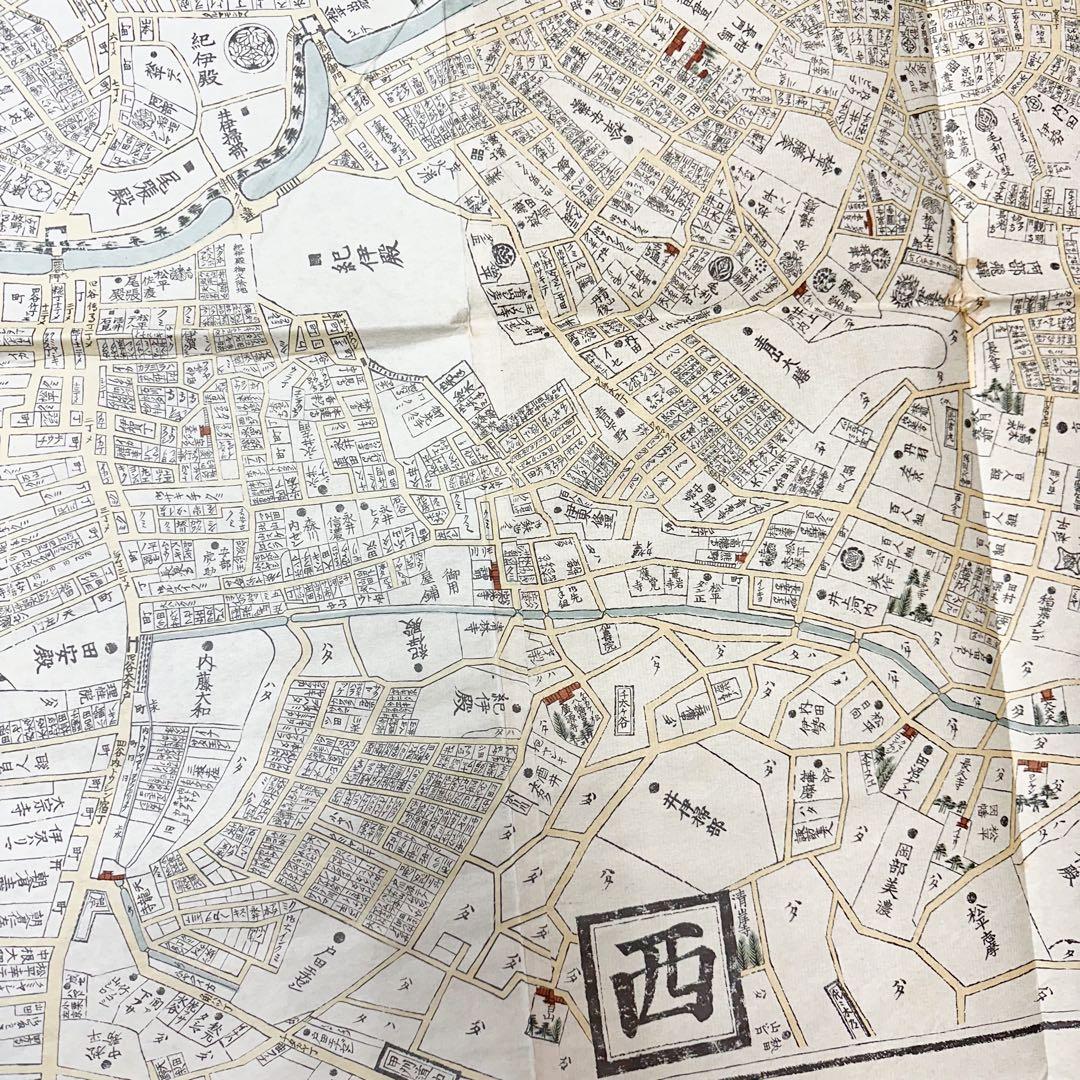古地図 金丸彦五郎 須原屋茂兵衛蔵版 江戸大地図 2m×165cm 文政11年