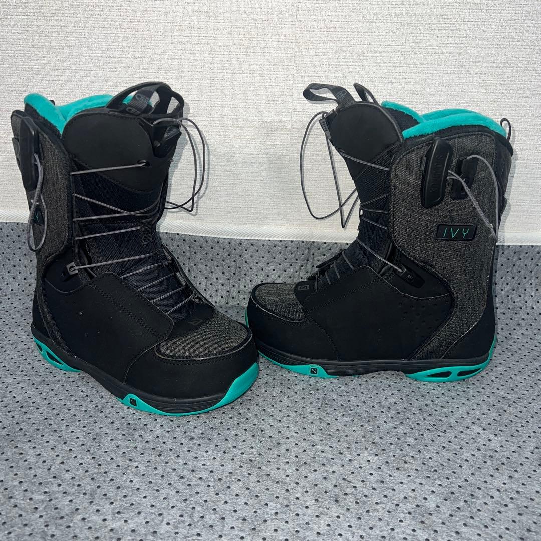 2回使用 レディース 23cm SALOMON IVY スノーボードレースブーツ