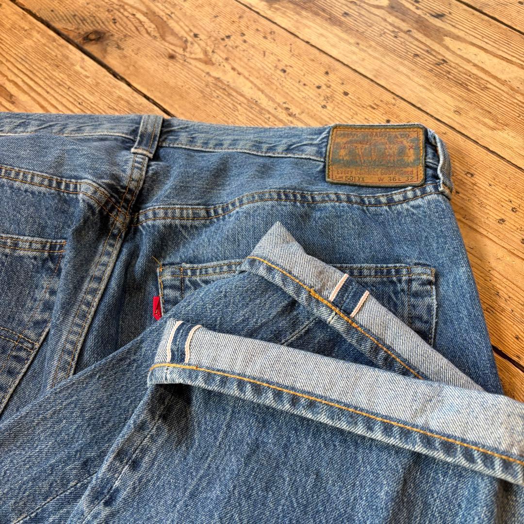 Levi's LVC 501XX 47501 36×32 ビッグE 赤耳 大戦