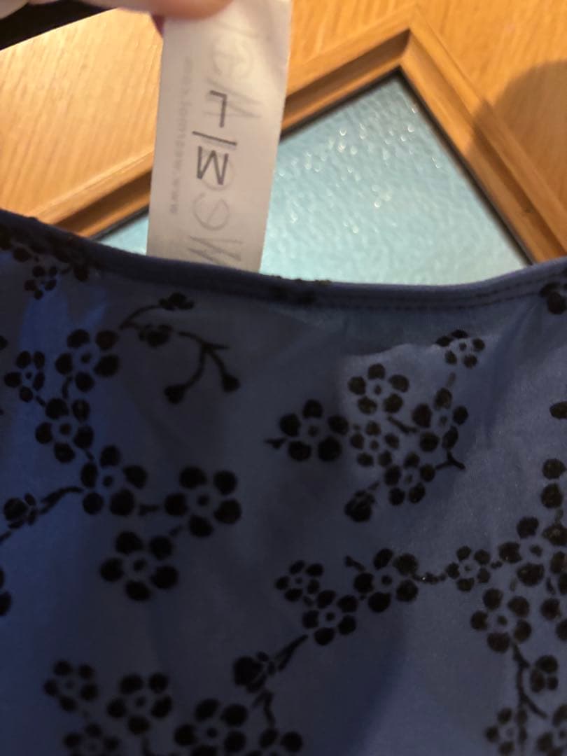 L sizeスカート付きWear moi ウェアモア七分袖レオタード肩出し