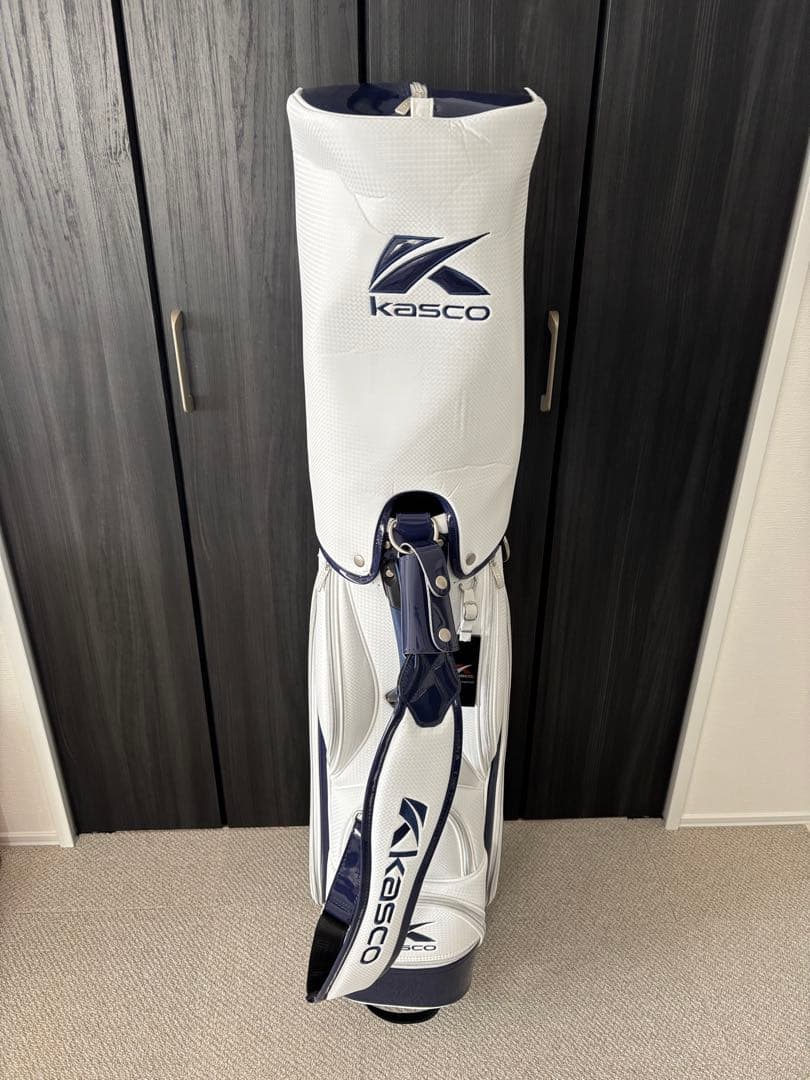 Kasco キャディバッグ ホワイト・ネイビー