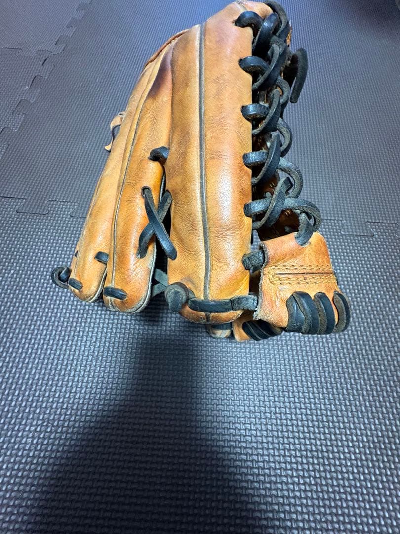 ブラウン レザー 硬式グローブ 左利き用