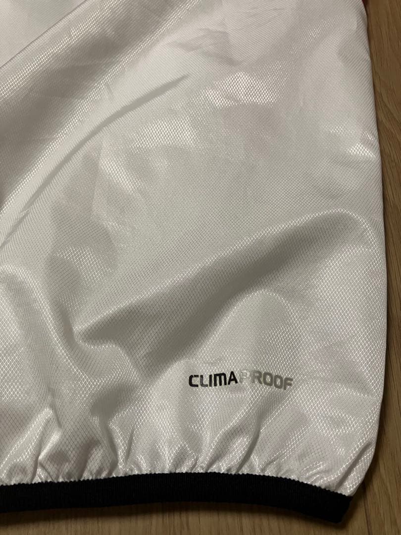 美品 アディダスプロフェッショナル 半袖 ウィンドブレーカー 白 赤 坂本 野球